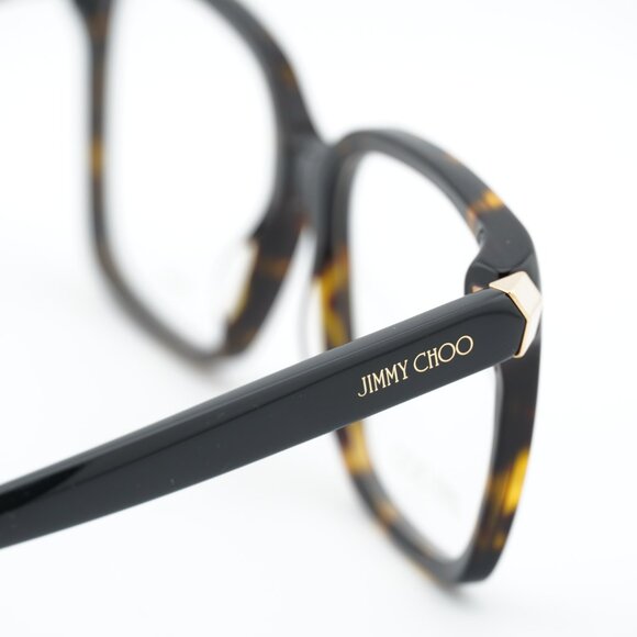Jimmy Choo JC227 0086 00 Eyeglasses Havana 52mm Square Frame - Picture 8 of 10